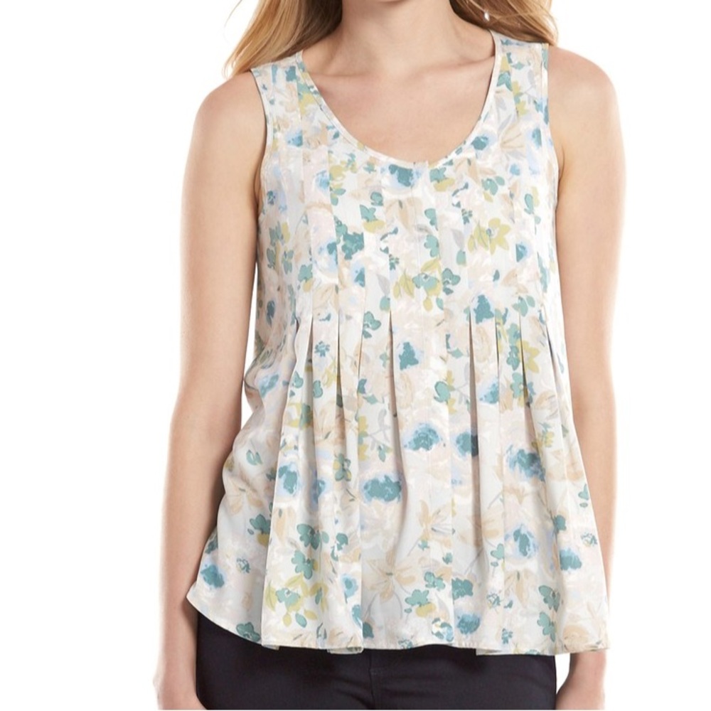 NWT LC Lauren Conrad Pleated Blouse Size S